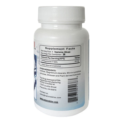 Astragalósido de superabsorción y protección contra el ácido estomacal 99%, fabricado en EE. UU., 30 cápsulas