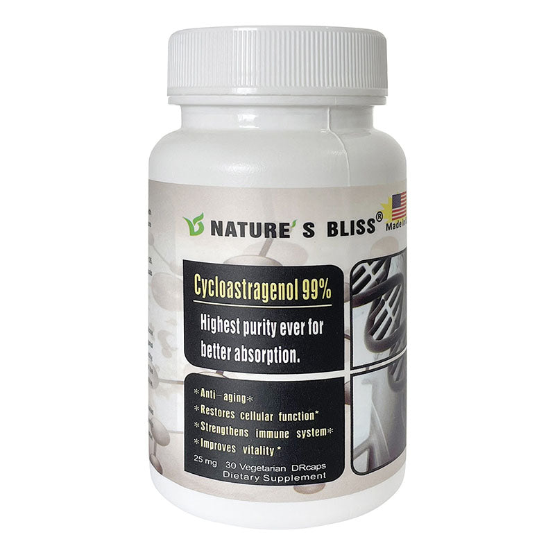 Cicloastragenol de superabsorción y protección contra el ácido estomacal 99%, fabricado en EE. UU., 30 cápsulas
